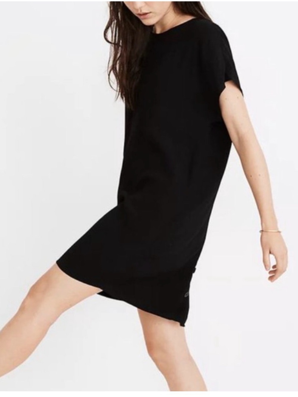 Madewell Black Mini Shift Dress